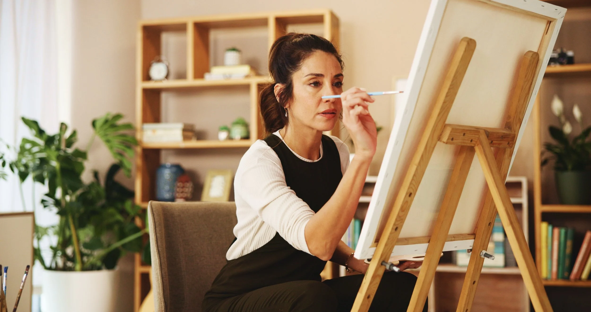 Person contemplating a decision