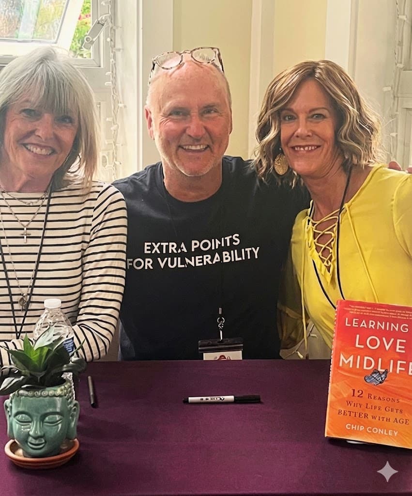 Holly Prescott, Kelly White, and Chip Conley